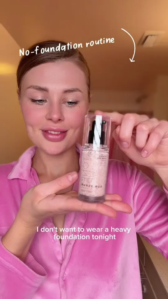 Sun serum routine for Vely Vely skincare